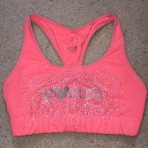 “WORLDS” Neon Orange Sports Bra